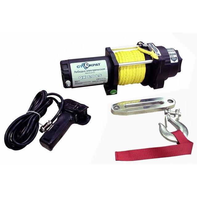 Лебедка электрическая ATV и SUV СТОКРАТ QX 6.0 LS