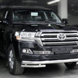 Защита переднего бампера d-76+60 радиусная (без доп. защиты картера d-43) (LCN18_3.1.1EXL)