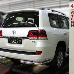 Защита заднего бампера "уголки" d-76+53 (LCN18_8EXL)