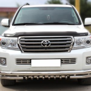 Дуга передняя по низу бампера d-76+60 радиусная с доп. защитой картера d-43 (LCN2012_3)