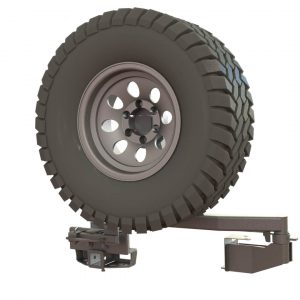 Калитка в штатный бампер Toyota Land Cruiser 200 квадрат