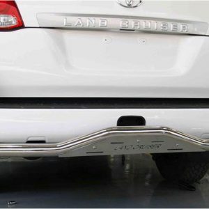 Защита заднего бампера, труба с листом, TOYOTA LAND CRUISER 200, 2008-2015