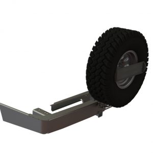 Бампер силовой задний Toyota Land Cruiser 200 2008-2015 квадрат, лебедка, калитка центр