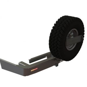 Бампер силовой задний Toyota Land Cruiser 200 2008-2015 квадрат, лебедка, калитка центр, фонари