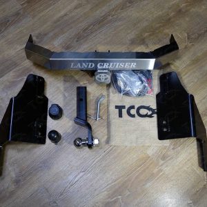 Тюнинг для TOYOTA Land Cruiser 200 2015- (кроме EXECUTIVE) Фаркоп (оцинкованный, надпись Land Cruiser, шар E нерж.)