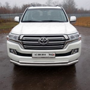 Защита передняя нижняя (двойная) 76,1/50,8 мм для TOYOTA Land Cruiser 200 2015-