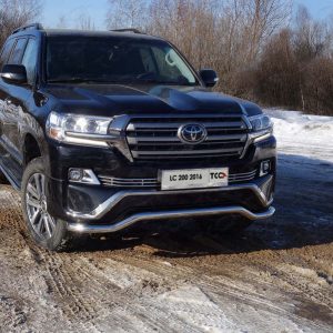 Защита передняя нижняя 60,3 мм (волна) для TOYOTA Land Cruiser 200 EXECUTIVE 2016-2018