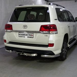 Защита задняя (уголки) 76,1 мм для TOYOTA Land Cruiser 200 EXCALIBUR 2017-
